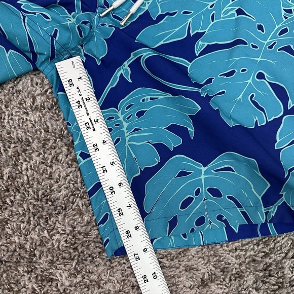 Bonobos Swim Trunks‎ Shorts Mens L Blue Tropical Lined Drawstring - Picture 10 of 11